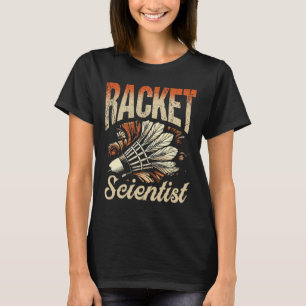 T-shirt Racket Scientifique Shuttle Joueur Badminton