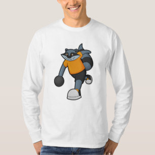 T-shirt Racoon à Bowling avec Bowling