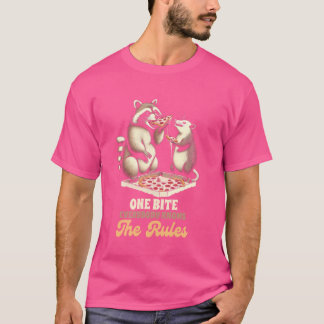 T-shirt Racoon & Opossum Lover One Bite Tout Le Monde Qui 