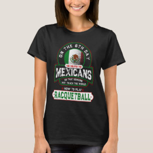 T-shirt Racquetball Et Mexicains El Raquetbol Y Los Mexica