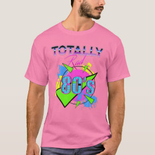 T-shirt Rad 1980'S Retro Vintage Totalement 80 Costume