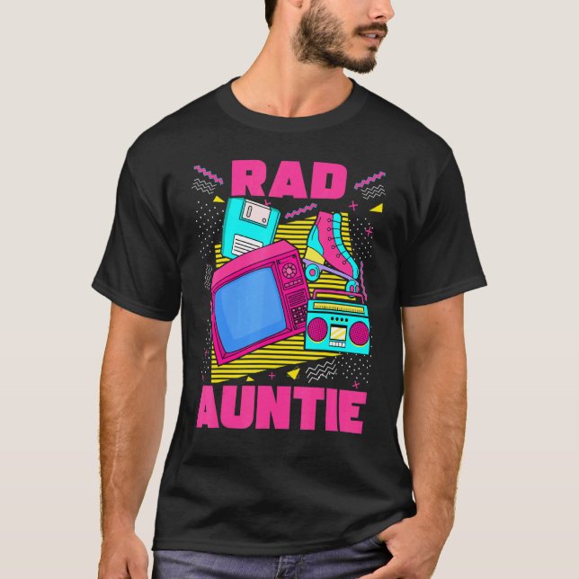 T-shirt Rad Auntie 90s Nostalgie esthétique 1990's Retro A (Devant)