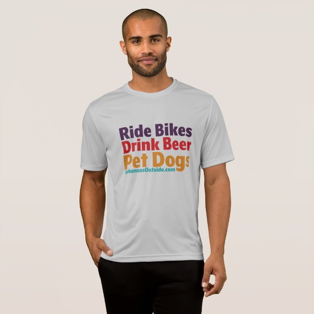 T - Shirt - Rad-Drink Biertiere Hunde (Vorne ganz)