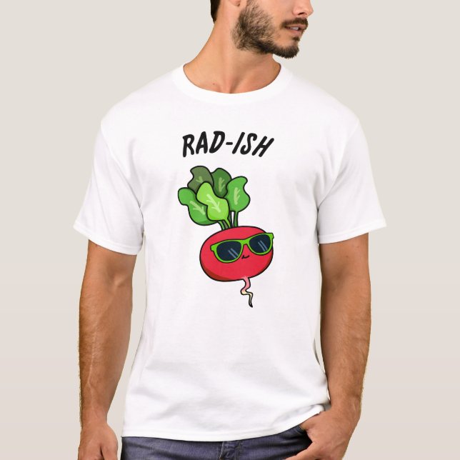 T-shirt Rad-ish Funny Vegetable Radish Pun (Devant)