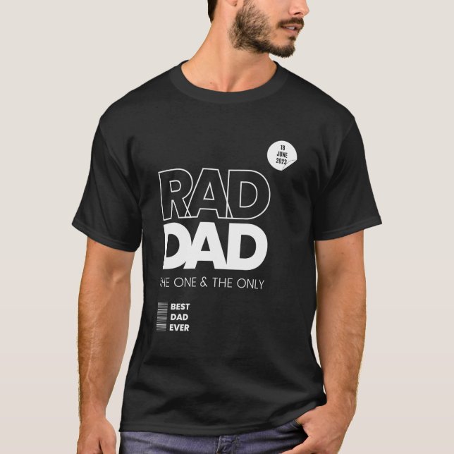 T-shirt Rad Papa Celui Et Le Seul Père De L'Est Papa (Devant)