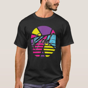T-shirt Rad Psychedelic Design I Love Les années 80