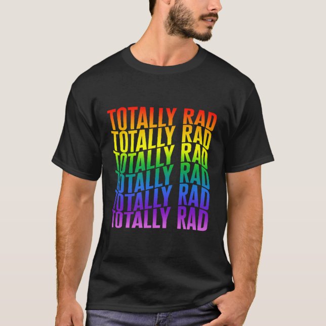 T-shirt Rad Rétro Totalement 80'S 80 Style Rétro Nostal (Devant)
