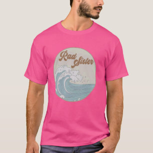 T-shirt Rad Sister The Big One 1st Birday Surf Family Ma