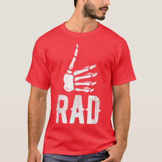 T-shirt Rad Skeleton Pouce Technologue en Radiologie