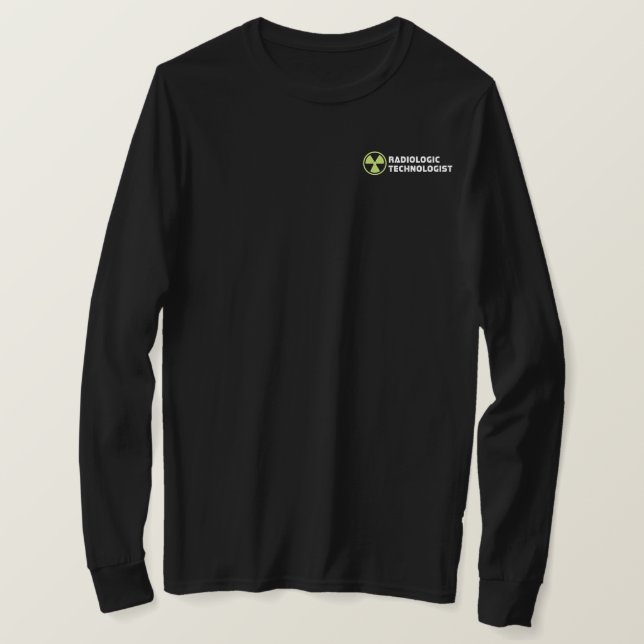 T-shirt "Rad to the Bone" Radiologie Long Sleeve Chemise (Design devant)