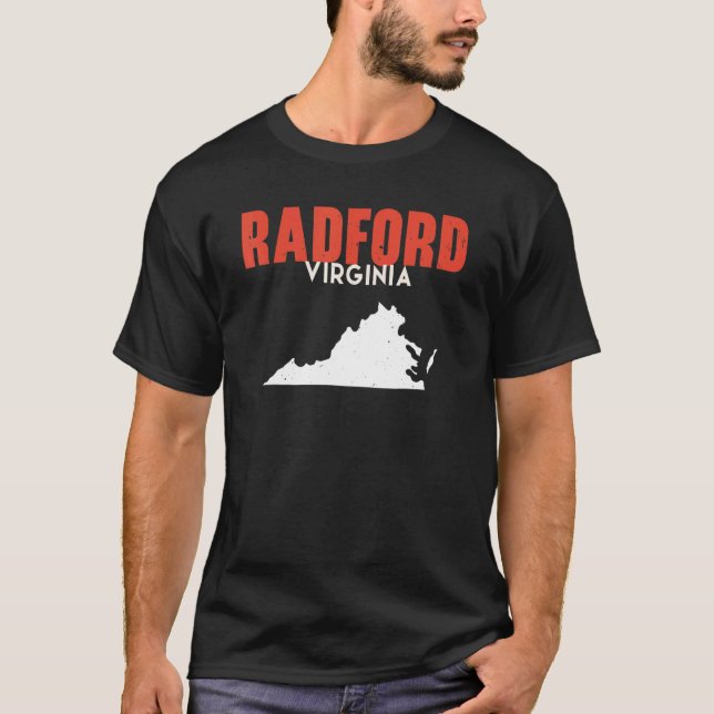 T-shirt Radford Virginia USA State America Travel Virginie (Devant)