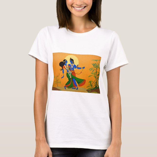 T-shirt Radha Krishna Divine Love (Devant)