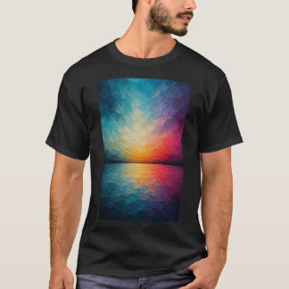 T-shirt Radiant Horizon | Réflexions Abstraites