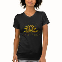 T-shirt radiant Lotus doré