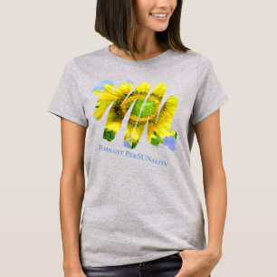 T-shirt Radiant PerSUNality Tournesol Vêtements aquarelle