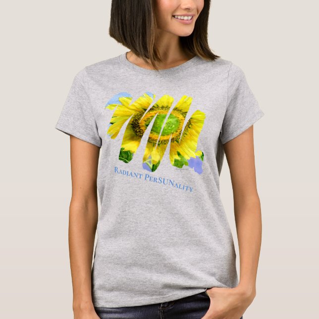 T-shirt Radiant PerSUNality Tournesol Vêtements aquarelle (Devant)