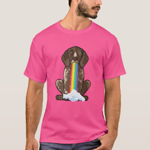 T-shirt Radiateur Positivité Chien arc-en-ciel Allemand Ra
