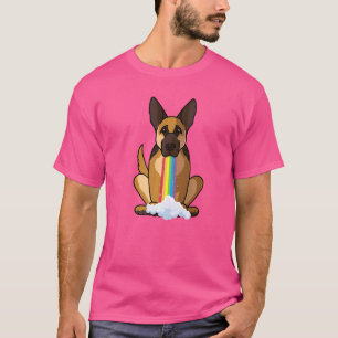 T-shirt Radiateur Positivité Chien arc-en-ciel Berger alle
