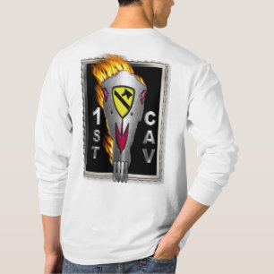 T-shirt Radical Cheval Flaming Crâne 1ère division de cava