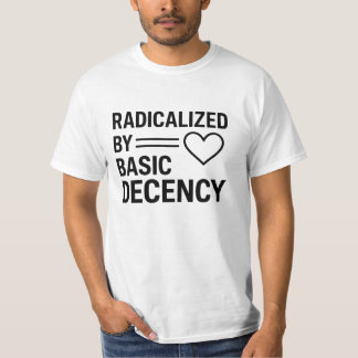 T-shirt Radicalisé Par La Conception De Décence Fondamenta