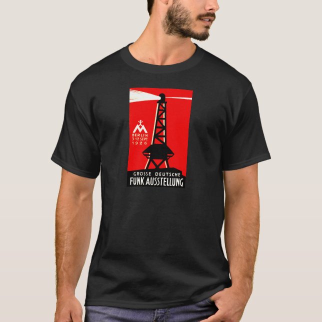 T-shirt Radio 1926 + Affiche de radiodiffusion (Devant)
