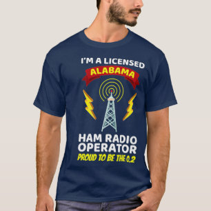 T-shirt Radio amateur Opérateur Funny Ham Radio Alabama
