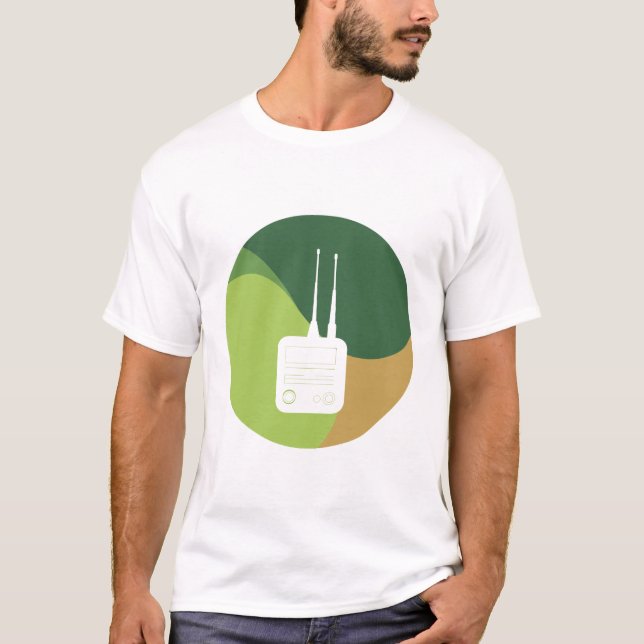 T-shirt Radio amateur radio QSO (Devant)