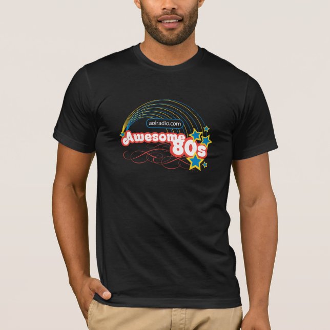 T-shirt Radio d'AOL - les années 80 impressionnantes (Devant)