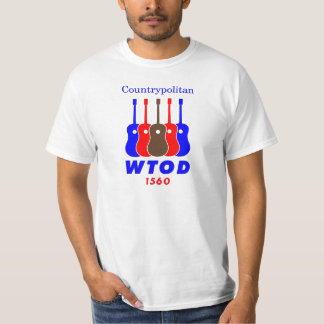 T-shirt radio des années 1970 WTOD 1560 AM Countrypolitan