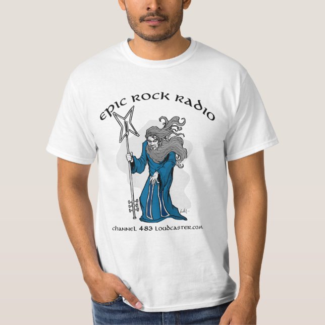 T-shirt Radio épique de roche - le magicien - valeur (Devant)