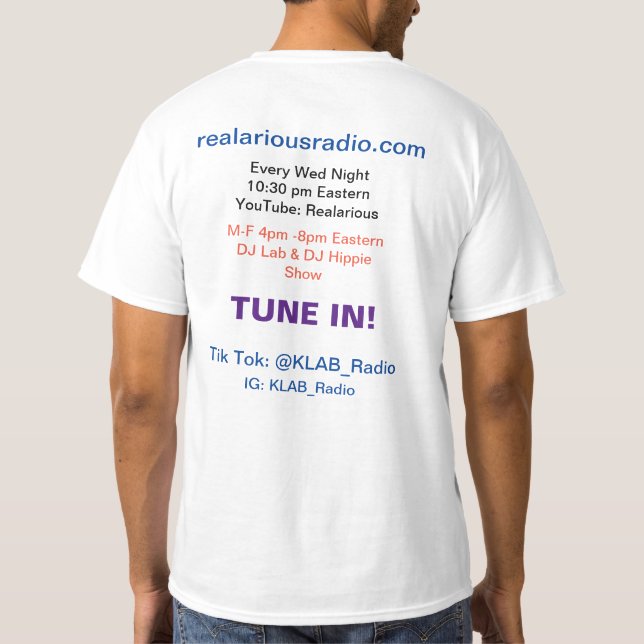 T-shirt Radio KLAB (Dos)