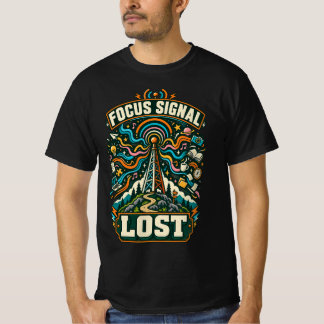 T-Shirt Radio Rétro Perte de Signal de Focus