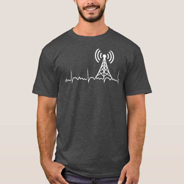 T-shirt Radio Sunset HAM Radio Opérateur radio-cadeau (Devant)