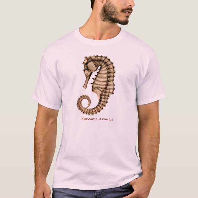 T-shirt Radiographiez l'avant d'erectus de hippocampe (Devant)
