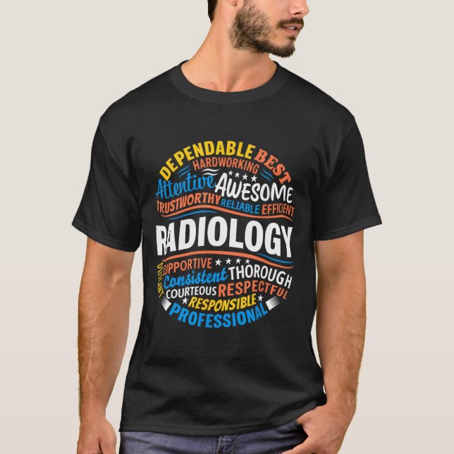 T-shirt Radiologie Drôle Semaine de la tech Rad appréciati (Devant)