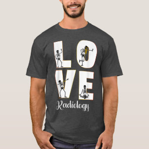 T-shirt Radiologie Love Radiologue Skeleton XRay Squad Mat