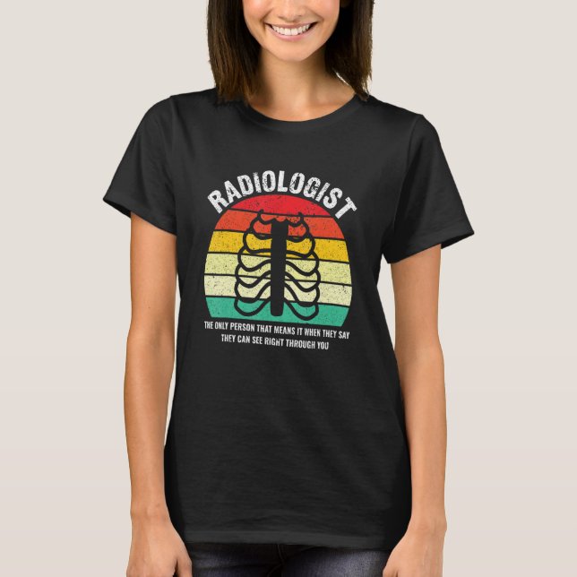 T-shirt Radiologiste Définition Radiologue Rad Tech Radiol (Devant)