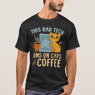 T-shirt Radiologue Fonctionne Sur Les Chats Et Café Radiol