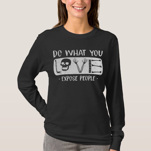 T-shirt Radiologue Humour Squelette Radiologie Xray (Devant)