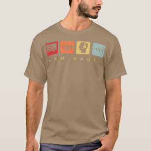 T-shirt Radioopérateur de jambon Radio amateur rétro