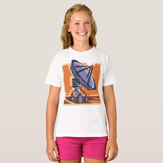 T-shirt Radiotélescope spatial (Devant entier)