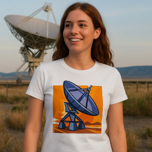T-shirt Radiotélescope spatial