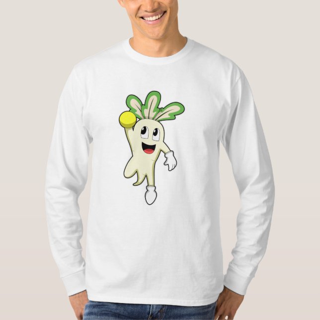 T-shirt Radish at Handball player avec Handball (Devant)