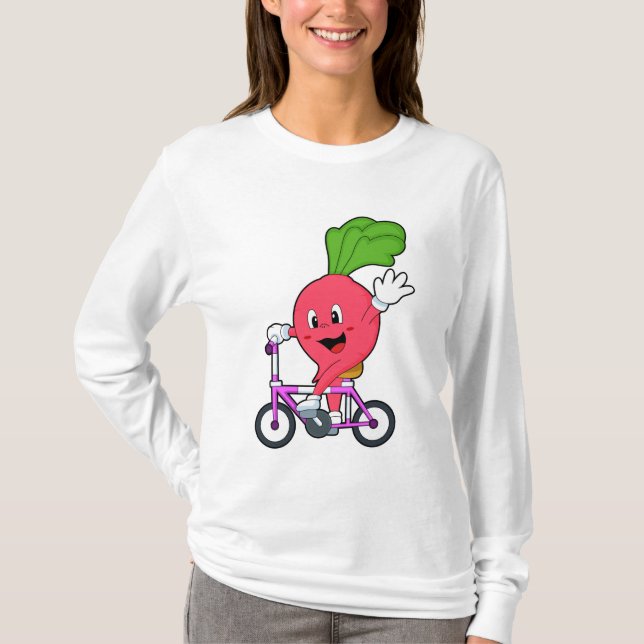 T-shirt Radish avec vélo (Devant)