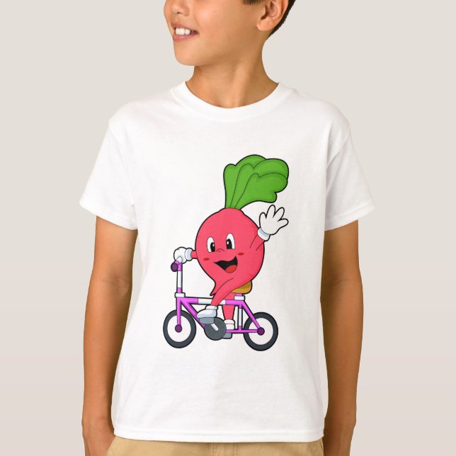 T-shirt Radish avec vélo (Devant)