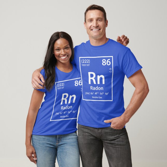 T - Shirt Radon Element (weiß) (Unisex)
