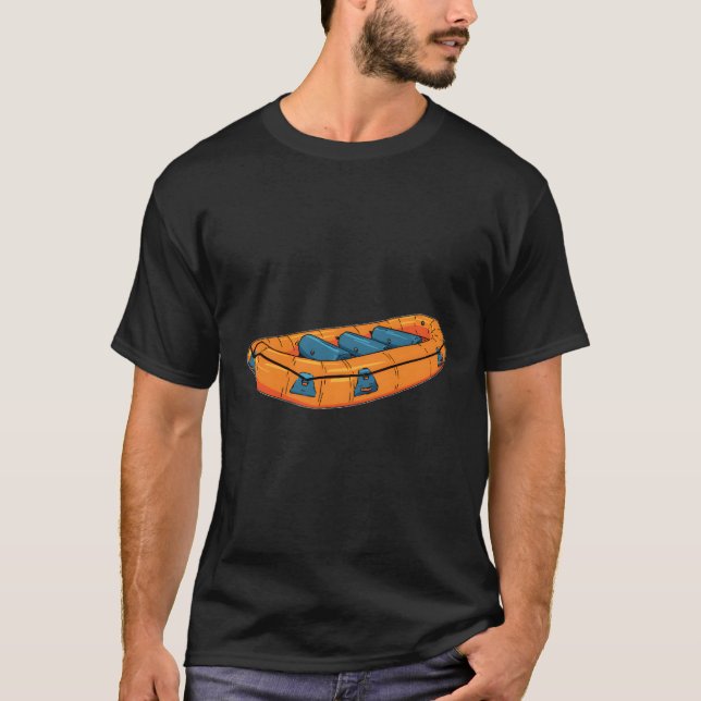 T-shirt Rafter White Water Boating Rafting (Devant)