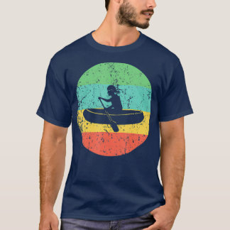 T-shirt Rafting d'eau blanche Raquette rétro Vintage