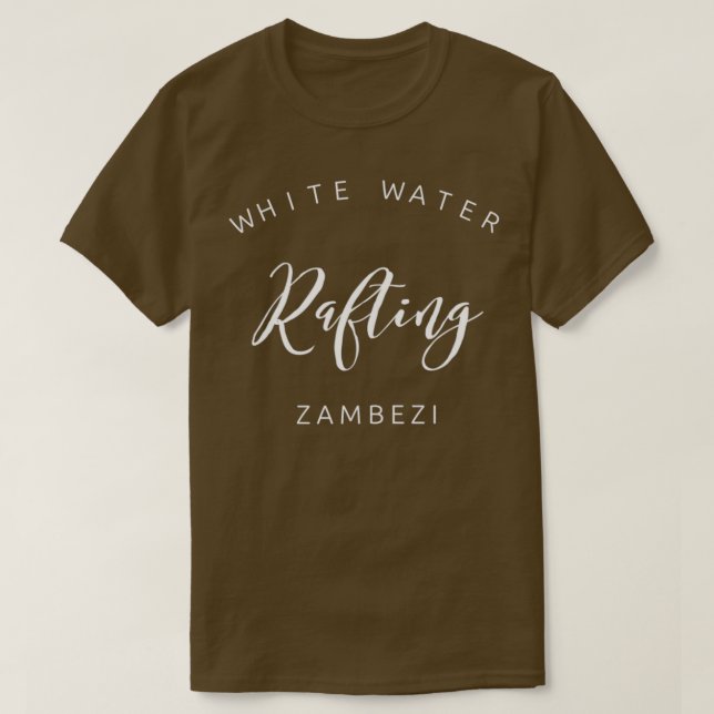 T-shirt Rafting d'eau blanche Zambezi (Design devant)