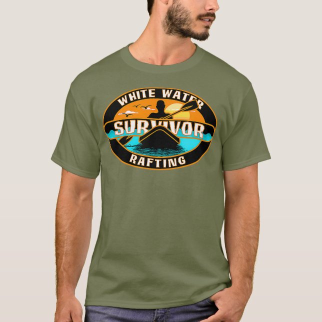 T-shirt Rafting survivant de l'eau blanche (Devant)